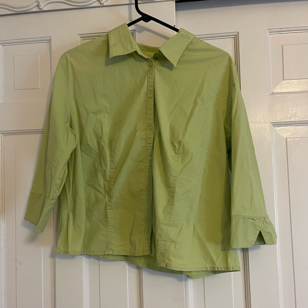 Light Green Button-Up Shirt